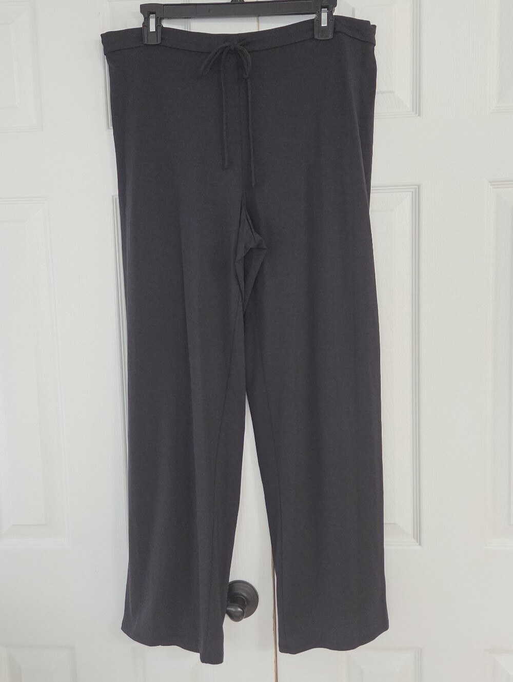 NATORI BLACK PULL ON DRAWSTRING RELAXED FIT LOUNGEWEAR PANTS MEDIUM